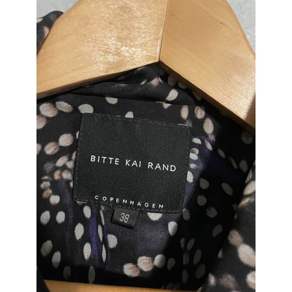 Bitte Kai Rand Womens Tunic Dress EU 38 US 8 Abstract Viscose Sheer Babydoll - Picture 2 of 10